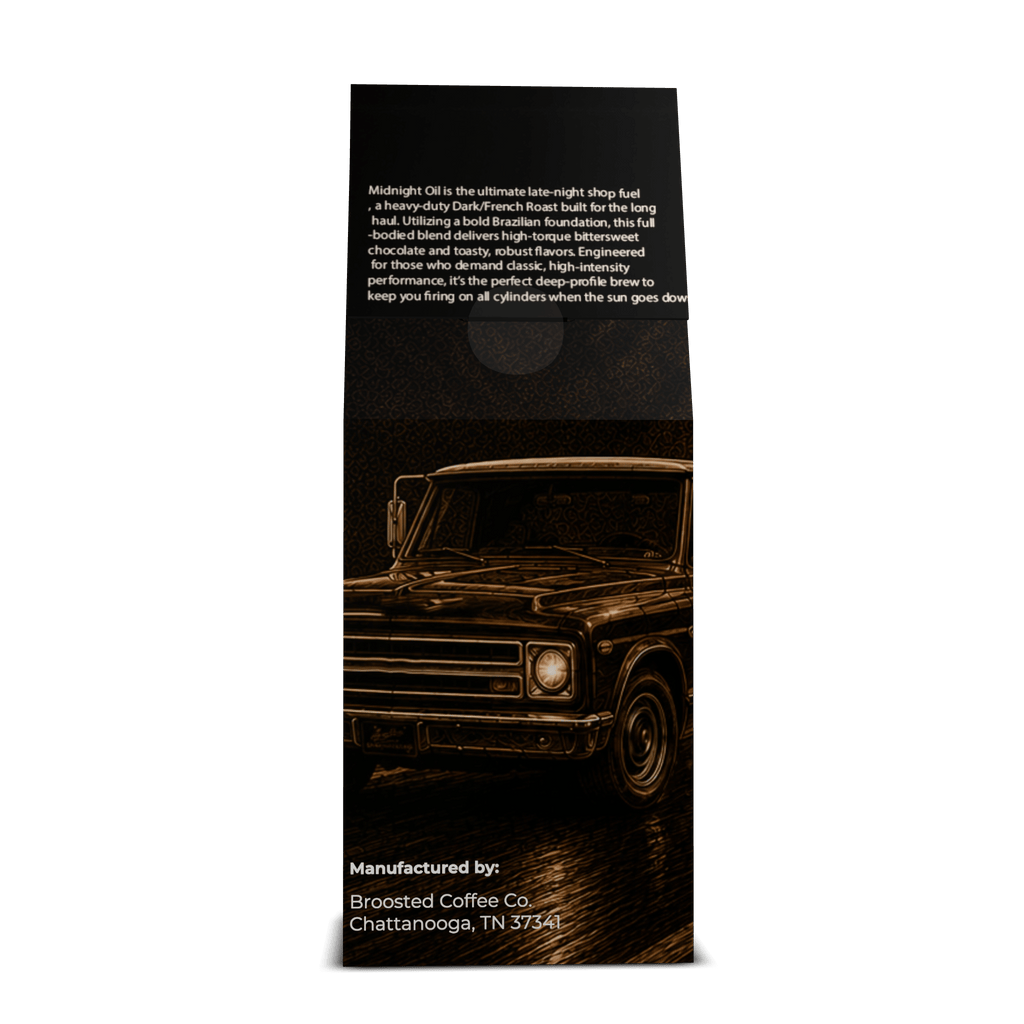 Midnight Oil | Dark Roast Coffee Blend - Broosted Coffee Co.Broosted Coffee Co.Broosted Coffee Co.