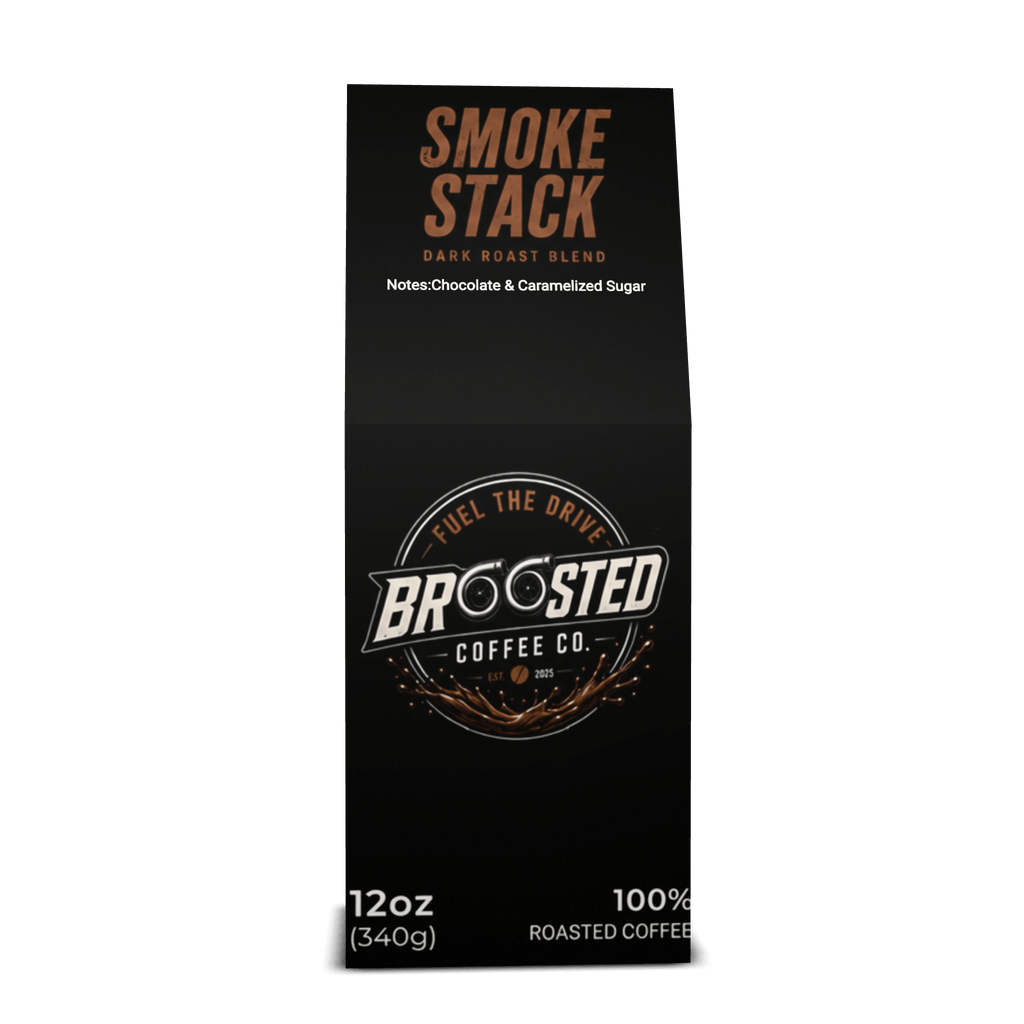 Smoke Stack Medium-Dark Roast Coffee Blend - Broosted Coffee Co.Broosted Coffee Co.Broosted Coffee Co.