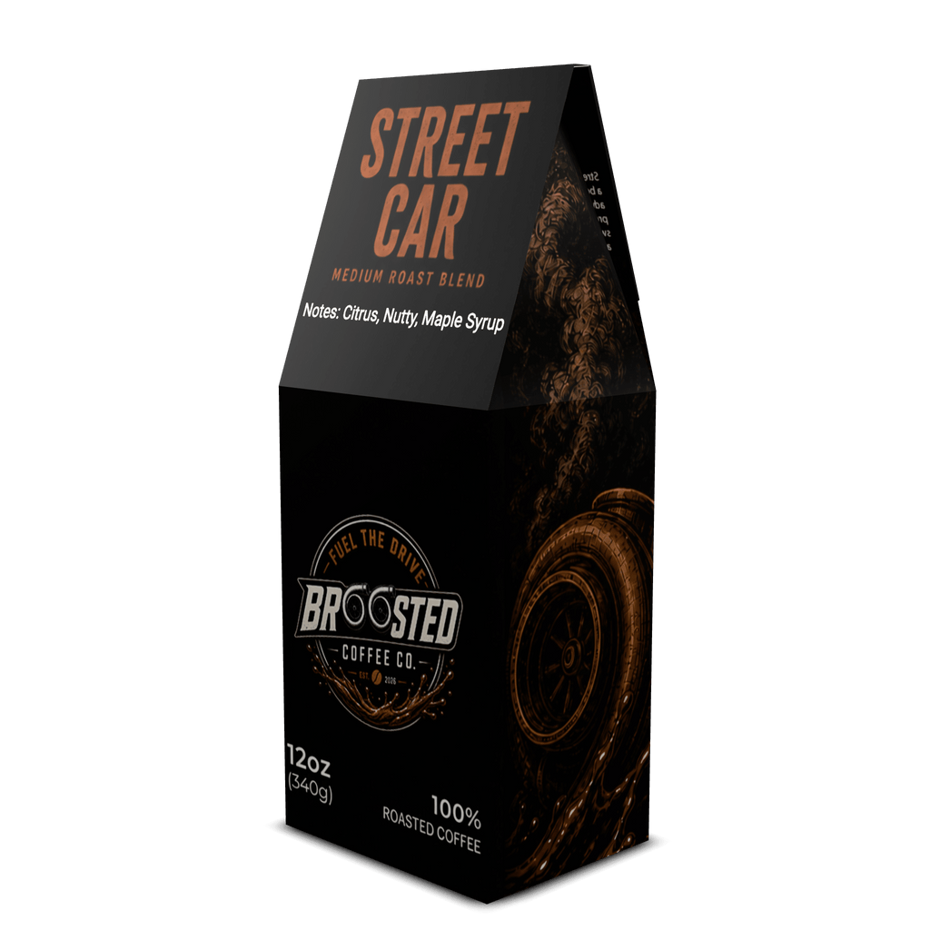Street Car Medium-Dark Roast Coffee Blend - Broosted Coffee Co.Broosted Coffee Co.Broosted Coffee Co.